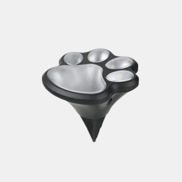 Zonnepaneel Paw Print Tuinlamp voor Warme & Speelse Buitenverlichting-Landscape Pathway Lighting-DeWoonVallei-DeWoonVallei