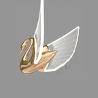 Zwaan-Geïnspireerde Hanglamp Elegante Acrylpendant met Verstelbare Warme Gloed-Hanging Lamp-DeWoonVallei-DeWoonVallei