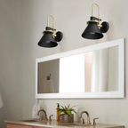 Zwart Gouden Wandlamp Moderne Metalen Lichtarmatuur voor Binnen en Buiten Warm Wit-Wall Light-DeWoonVallei-DeWoonVallei