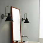 Zwart Gouden Wandlamp Moderne Metalen Lichtarmatuur voor Binnen en Buiten Warm Wit-Wall Light-DeWoonVallei-DeWoonVallei