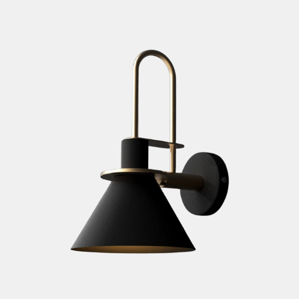 Zwart Gouden Wandlamp Moderne Metalen Lichtarmatuur voor Binnen en Buiten Warm Wit-Wall Light-DeWoonVallei-DeWoonVallei